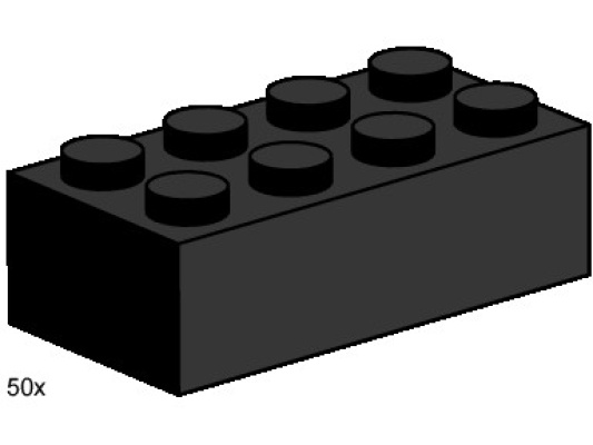 3458-1 2x4 Black Bricks