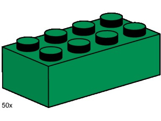 3461-1 2x4 Dark Green Bricks