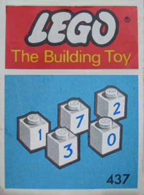437-1 50 numbered bricks (The Building Toy)