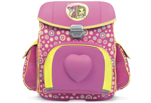 4499386-1 CLIKITS Heart Air Light School Rucksack