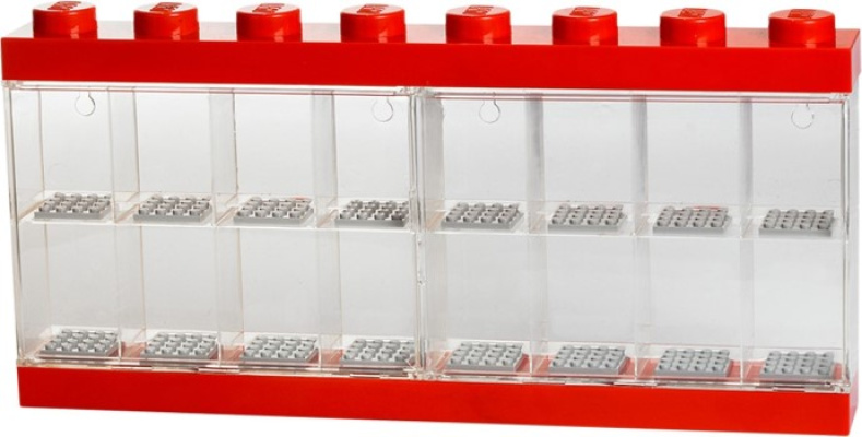 5004892-1 Minifigure Display Case 16 – Red