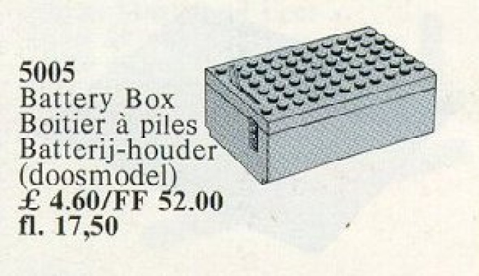 5005-1 Battery Box Grey 4.5V for use with Basic set 816