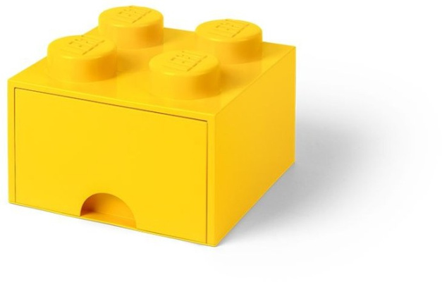 5005401-1 4 stud Bright Yellow Storage Brick Drawer