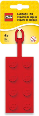 5005542-1 2x4 Red Luggage Tag