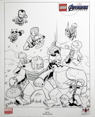 5005882-1 Avengers: Endgame Black & White Art Print