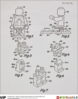 5006003-1 Australian Patent LEGO Minifigure 1977
