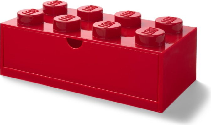 5006142-1 LEGO 8 Stud Red Storage Brick Drawer