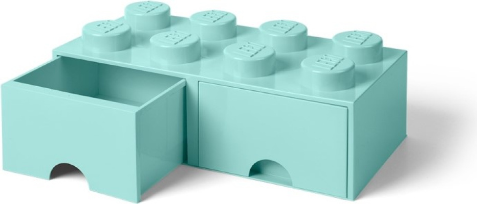 5006182-1 LEGO 8 Stud Aqua Light Blue Storage Brick Drawer