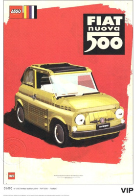5006310-1 Fiat Art Print 7 - Nuova Rosso