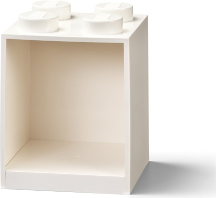5006620-1 Brick Shelf 4 Knobs White