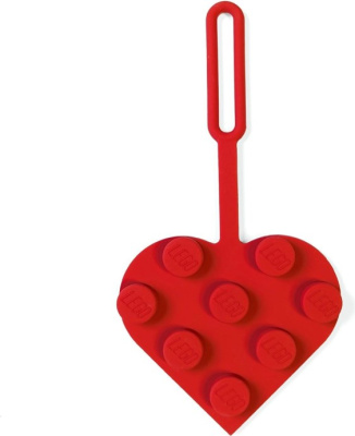 5009504-1 3x3 Heart Bag Tag – Red