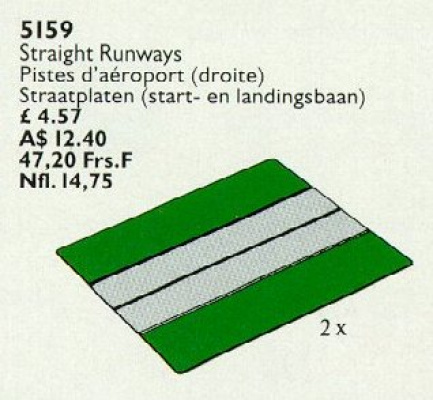 5159-1 Two Straight Airport Runways