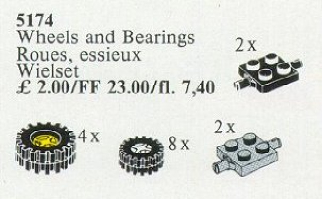 5174-1 Wheels and Bearings (Grooved Tyres and Hubs)