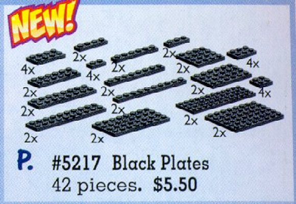 5217-1 Black Plates Assorted