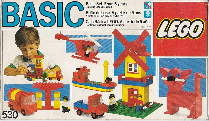 LEGO Set 550-1 Basic Building Set (1985 Universal Building Set > Basic)