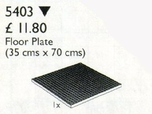 5403-1 LEGO Scala Floor Plate 35 x 35 cm