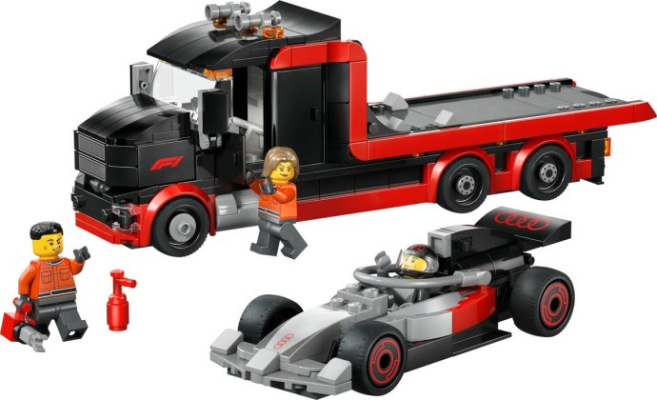 60493-1 F1 Display Truck with Audi F1 Race Car