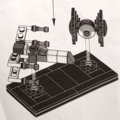 6141077-1 X-Wing and TIE Fighter