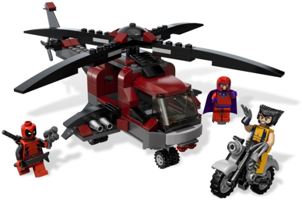 lego wolverine chopper showdown 6866