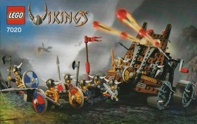 7020-1 Army of Vikings with Heavy Artillery Wagon