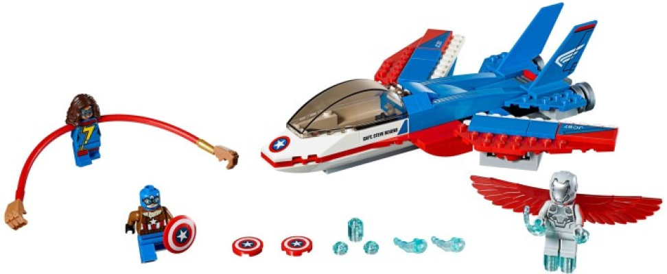 76076-1 Captain America Jet Pursuit