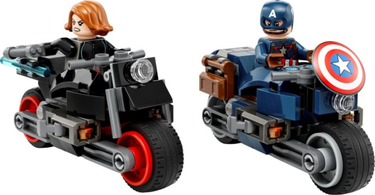 76260-1 Black Widow & Captain America Motorcycles