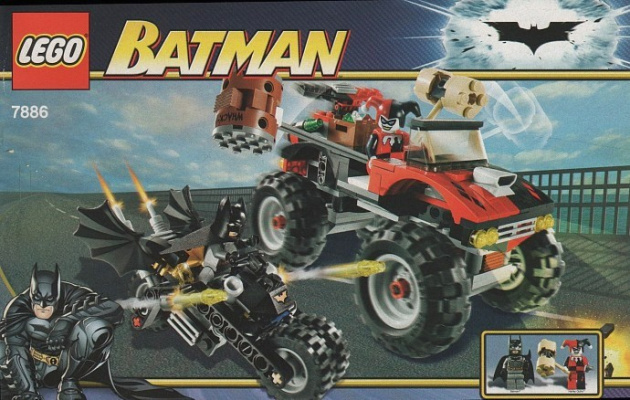 7886-1 The Batcycle: Harley Quinn's Hammer Truck