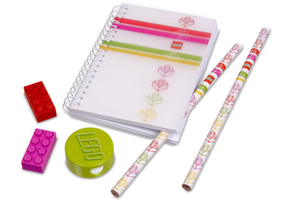 851910-1 Classic Stripes Pink Stationery Set