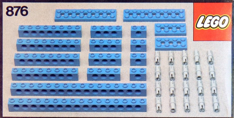 876-1 Blue Beams with Connector Pegs