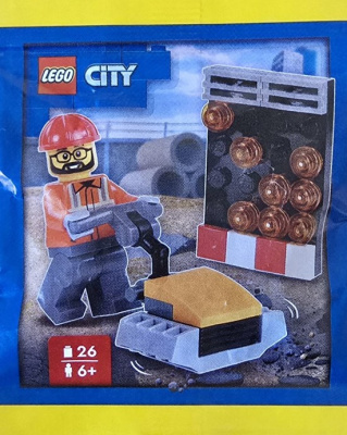 952510-1 Construction Worker with Vibration Plate