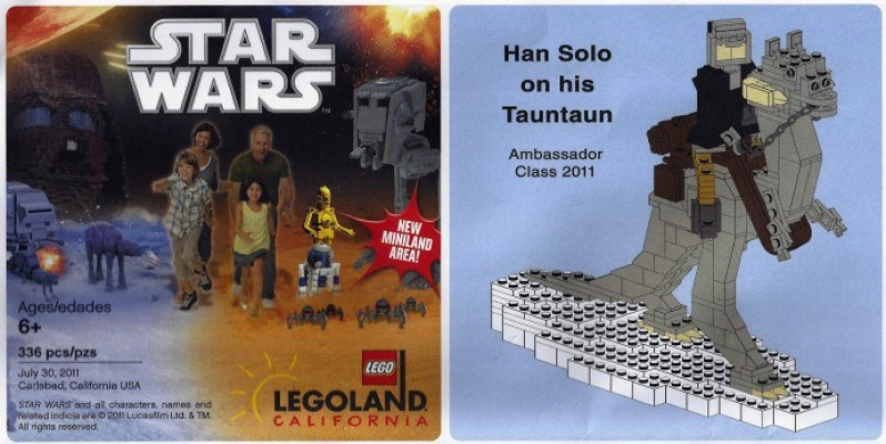 HAN SOLO ON HIS TAUNTAUN LLCA53 RARE! LEGO STAR WARS AMBASSADOR CLASS 2011 