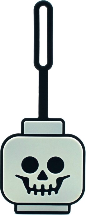 5009498-1 Skeleton Head Glow In The Dark Bag Tag