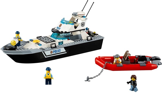 police patrol boat lego