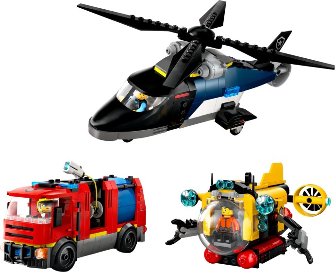 60462-1 Helicopter, Fire Truck & Submarine Remix