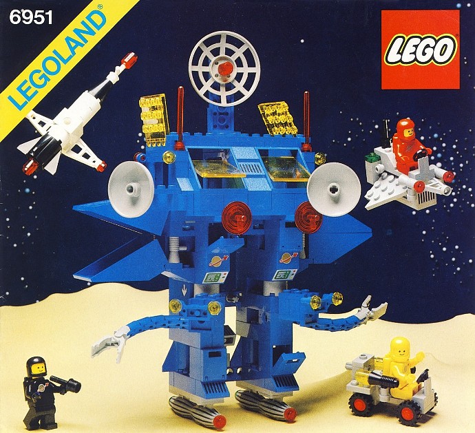 LEGO 6971 Inter-Galactic Command Base 100% Complete Legoland Space Set 1984