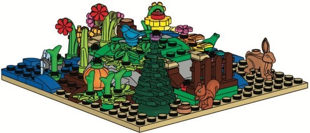 EG00119-1 Botanical Minifigure Stand