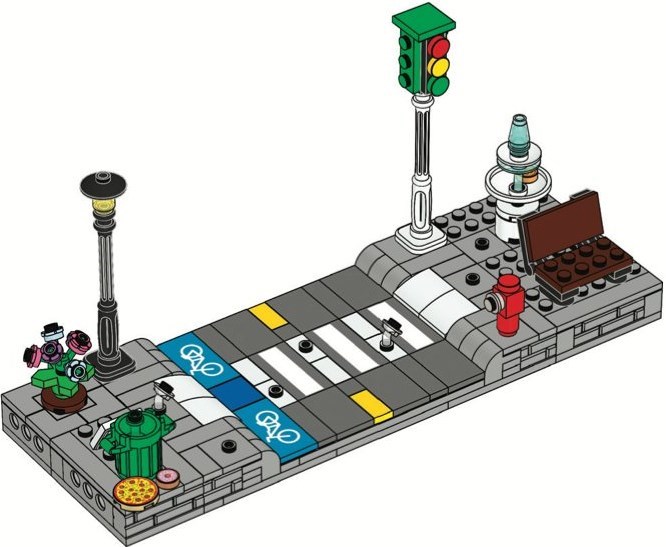 EG00120-1 Minifigure Crossing Stand