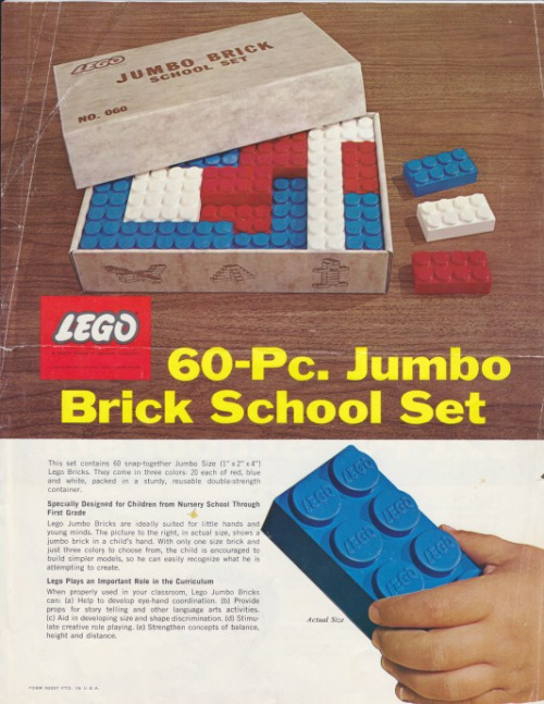 060-3 Jumbo Brick School Set