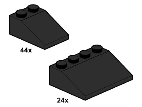 10054-1 Black Roof Tiles