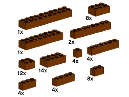 10147-1 Assorted Brown Bricks