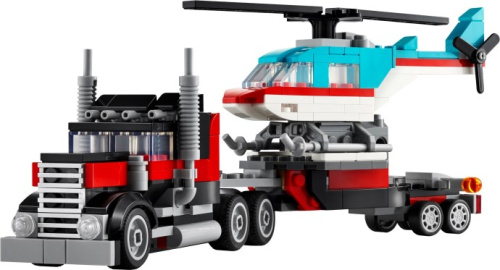 31146-1 Flatbed Truck with Helicopter