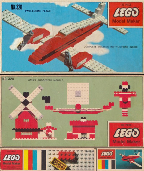 320-3 Red Airplane Set