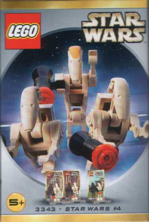 3343-1 Star Wars #4 - Battle Droid Commander and 2 Battle Droids