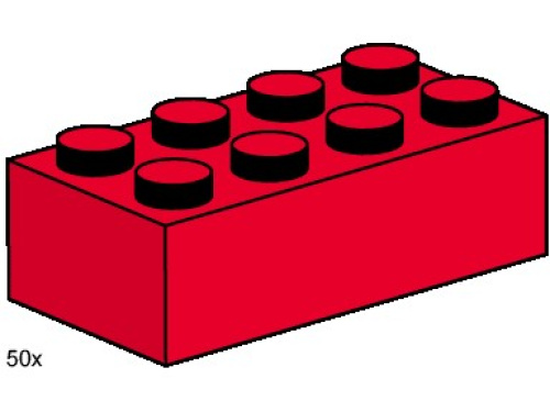 3462-1 2x4 Red Bricks
