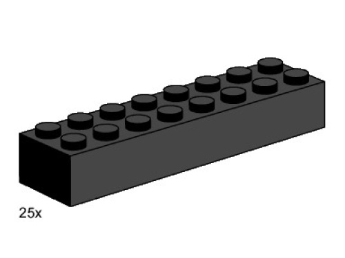 3463-1 2x8 Black Bricks