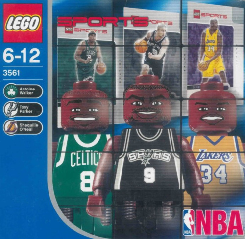 LEGO Sports Sets: Basketball 3563 NBA Collectors #4 *Rough Shape*