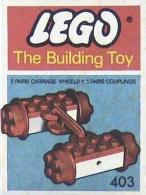 403-2 Train Couplers and Wheels (The Building Toy)