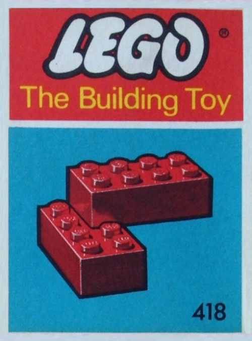 418-2 2 x 4 Bricks (The Building Toy)