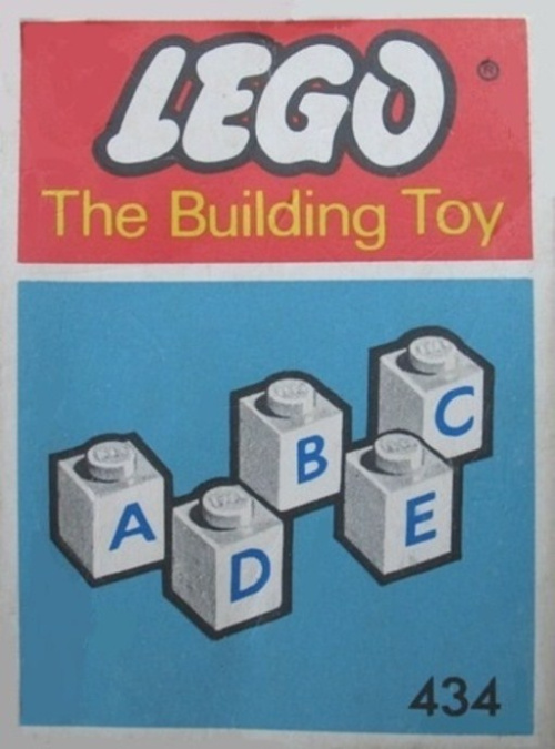434-1 50 lettered bricks (The Building Toy)