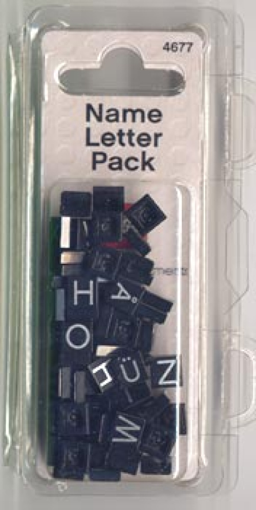 4677-1 Letter Set Black
